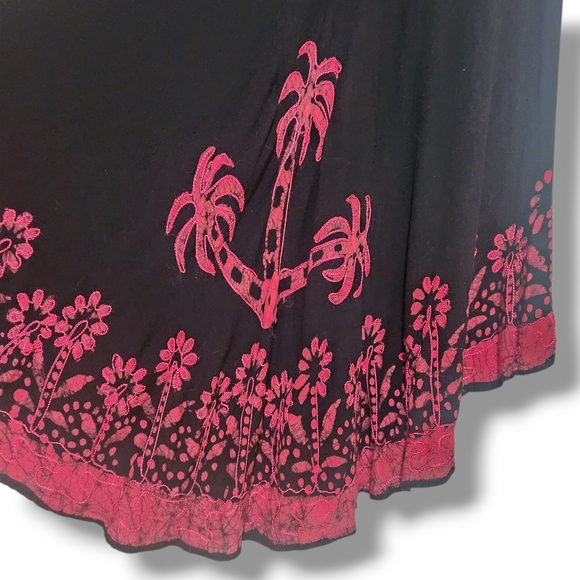 Black and Pink Sleeveless Dress - Picture 4 of 11